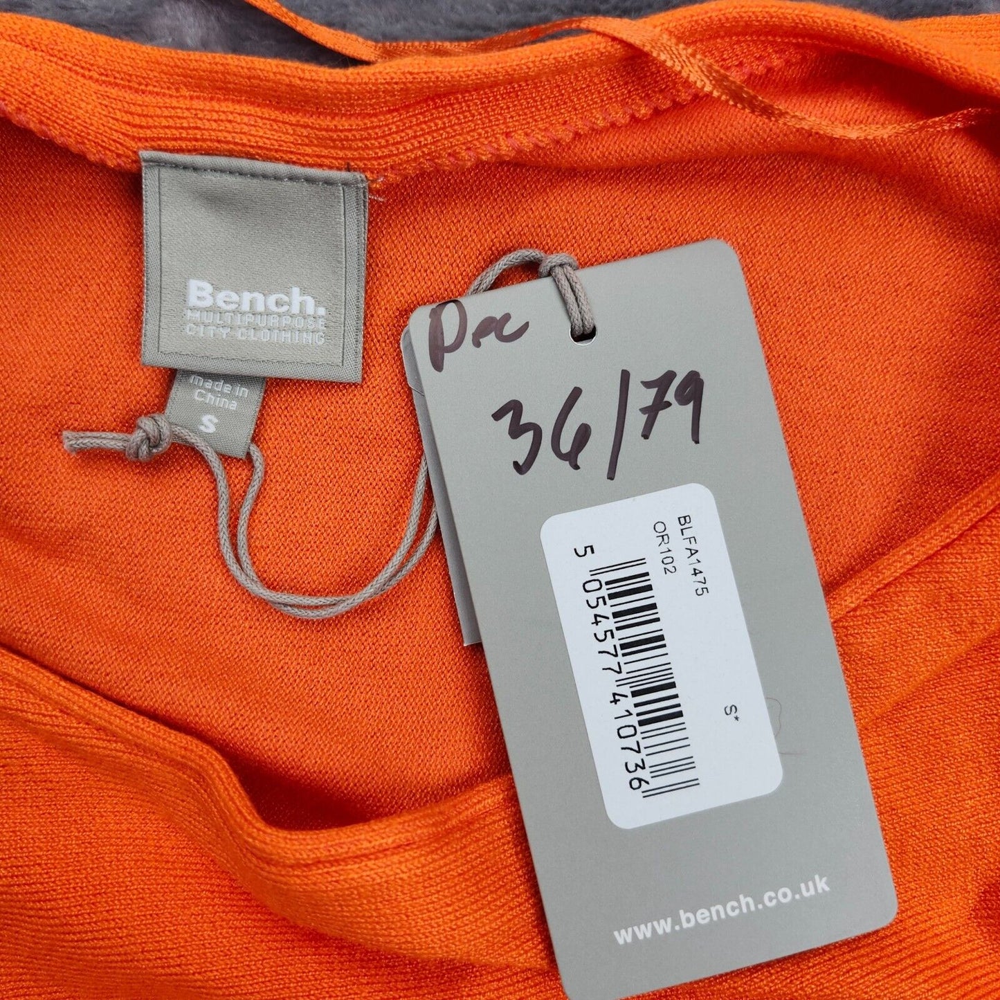 NWT Bench Urban Wear Womens Long Sleeve Top Size Small Orange