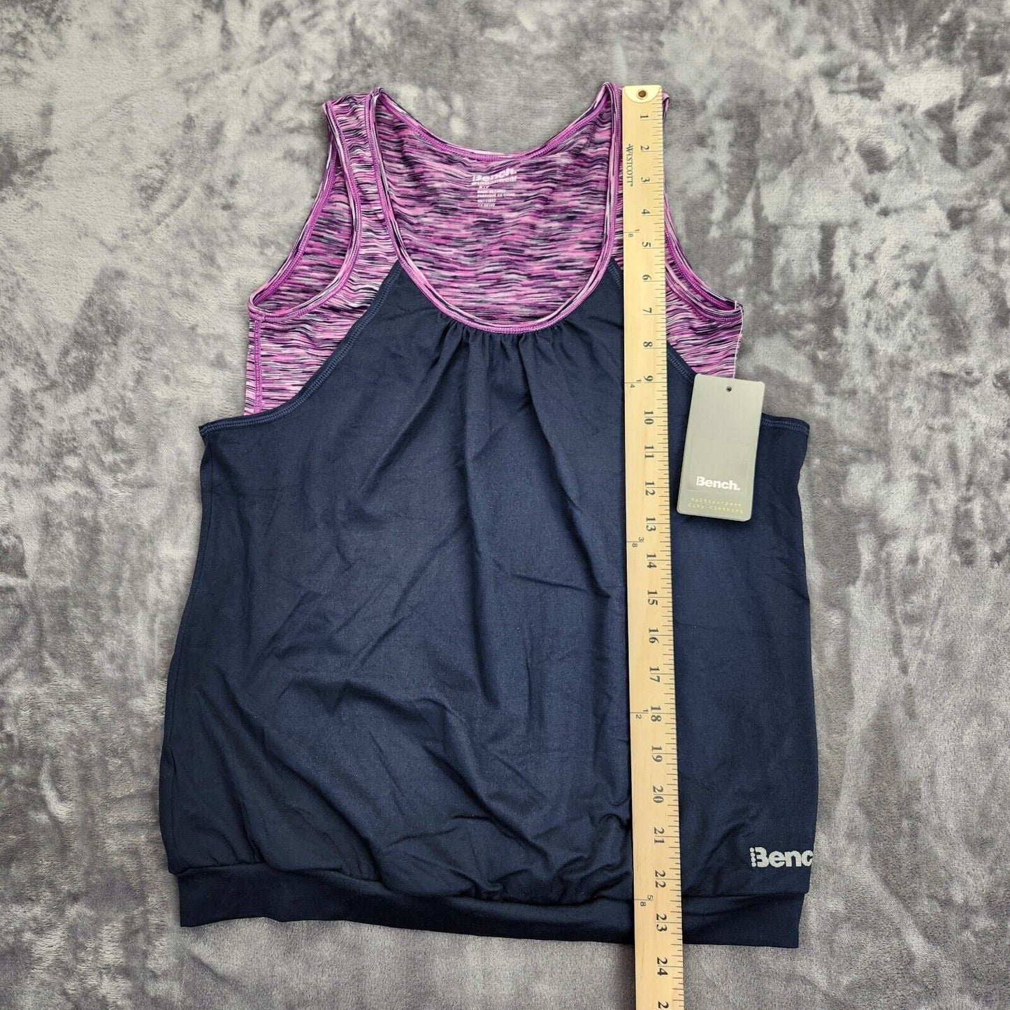 NWT Bench Urban Wear Womens Loose fit yoga tank top Purple