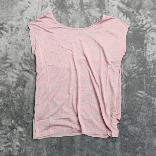 Bench Urban Wear Womens Pink Open Back T-Shirt Size Small Pink Open Back