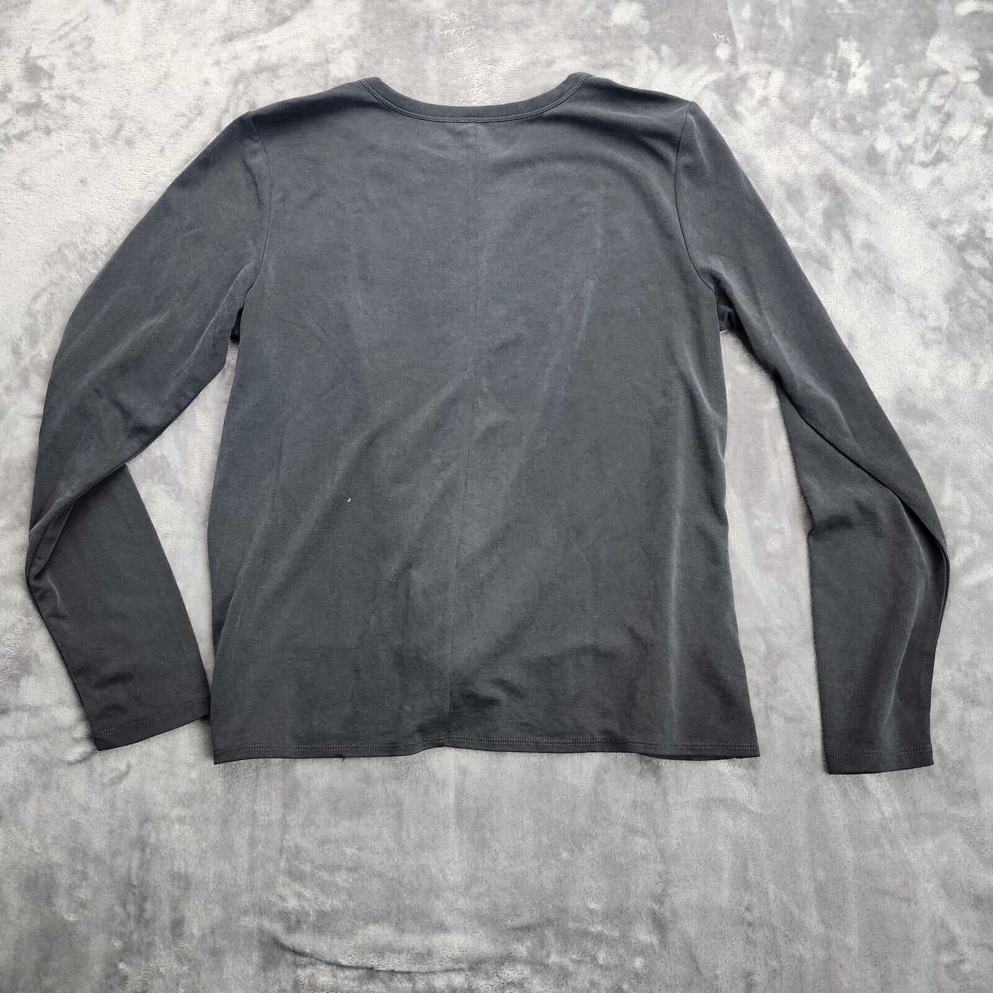 Women’s LOFT long sleeve charcoal grey shirt size Medium