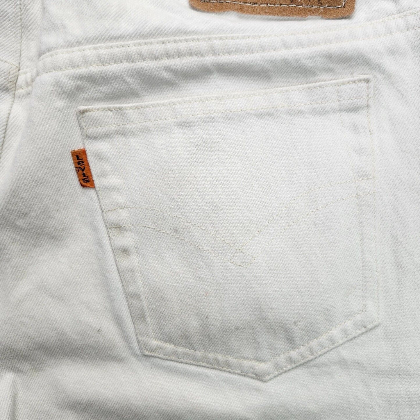 Vtg Levis 912 Womens Slim Fit Tapered Leg White 30 Orange Tab Mom Jeans