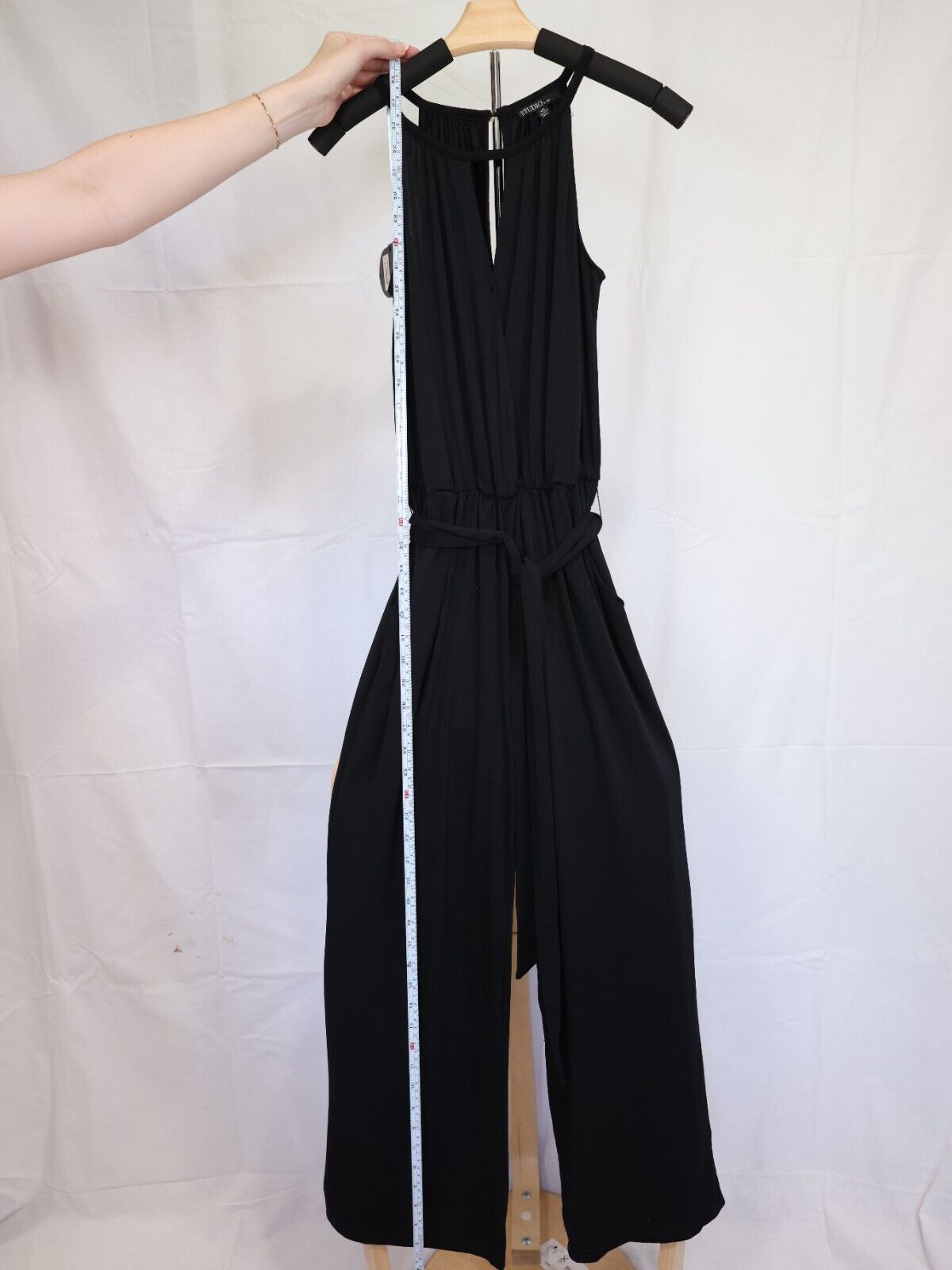 NWT Jpr Studio Women's Tie-Waist Halter Jumpsuit Size XS