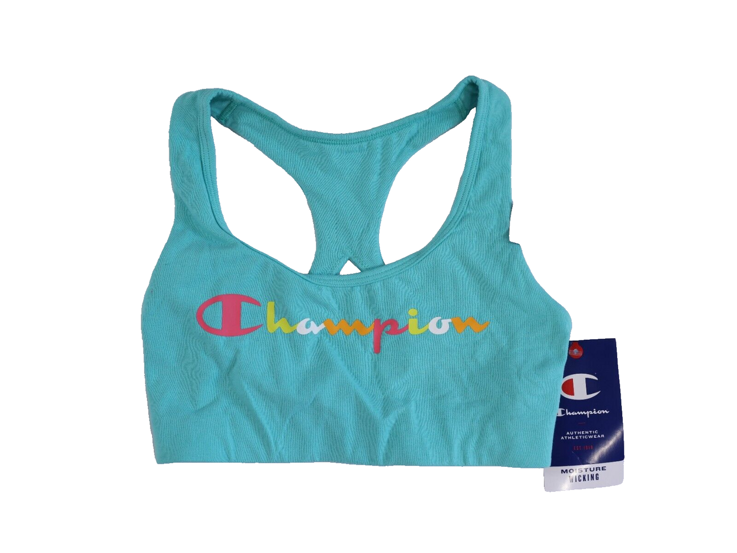 Champion Sport Bra The Authentic Script Logo Women's Moderate Support Wicking XS