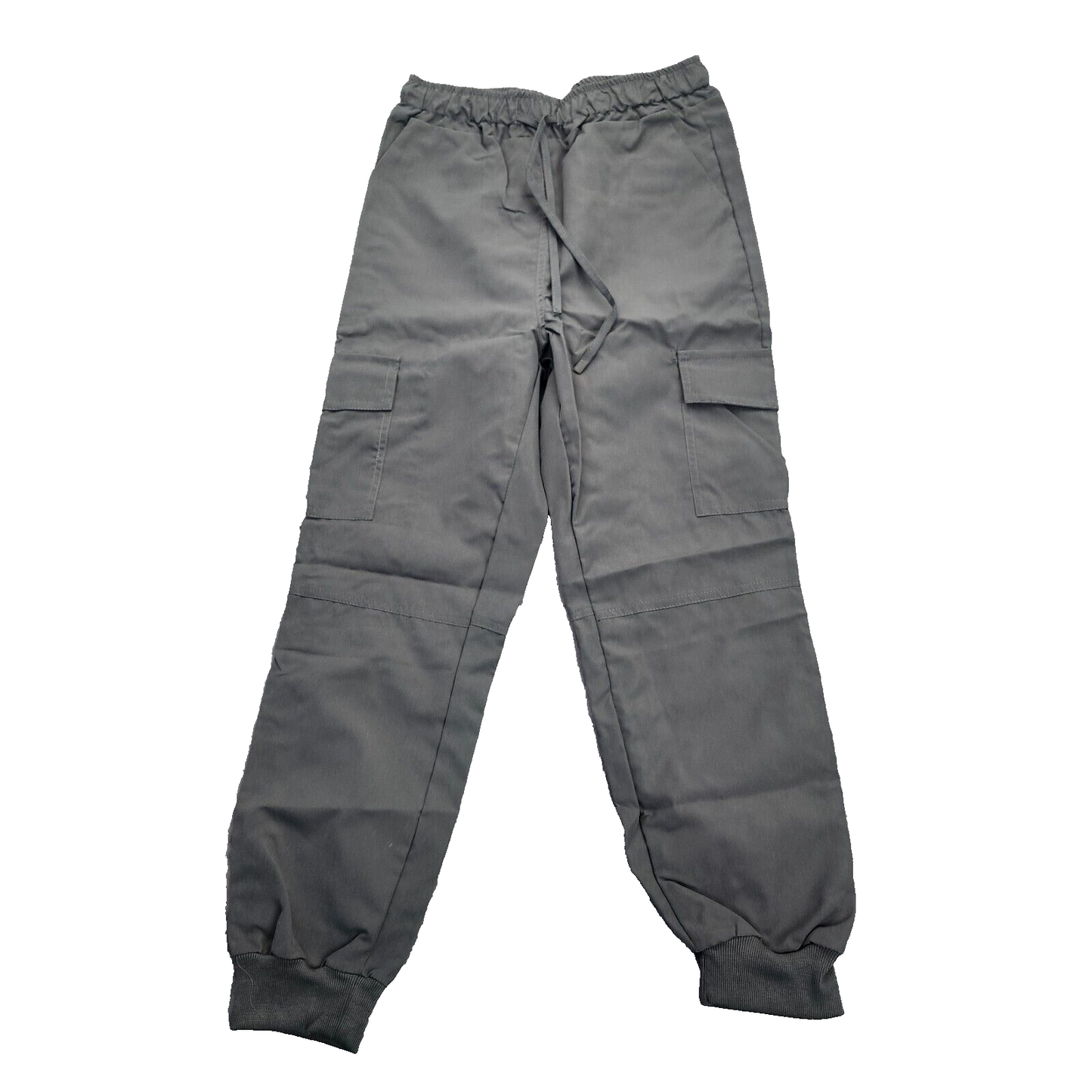 Men's Twill Pants Drawstring Cinched Feet Baggy Joggers Trousers Large