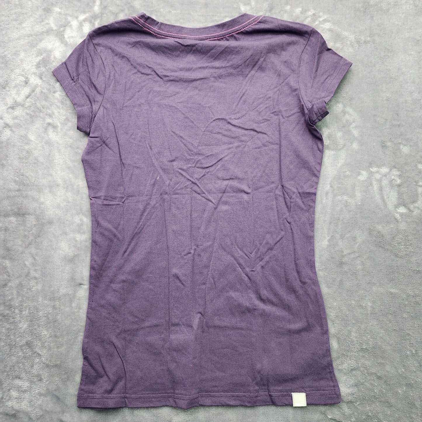 Bench Urbanwear Womens Cap Sleeve Purple T-shirt Out of CTRL Size Small