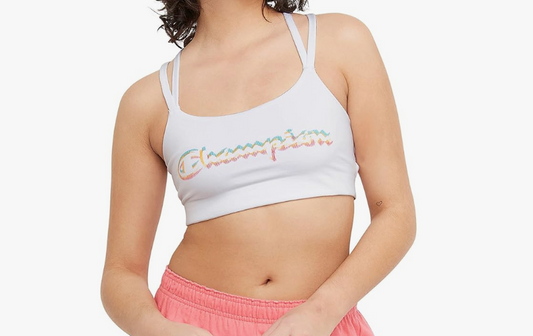 Champion Women's Authentic Racerback Sports Bra with Moderate Support Small