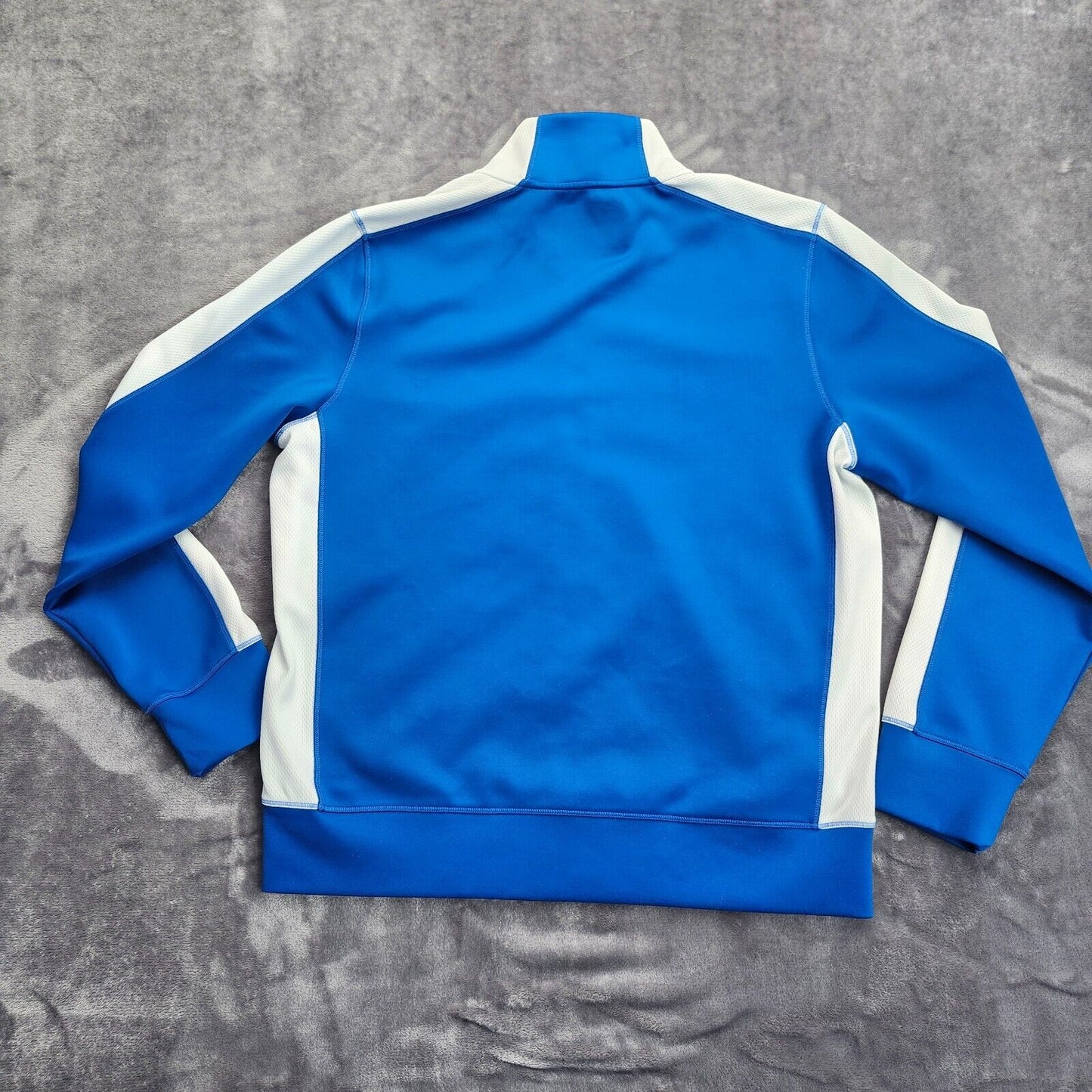 Express Men’s Blue & White Zip-Up Sweatshirt Size Large