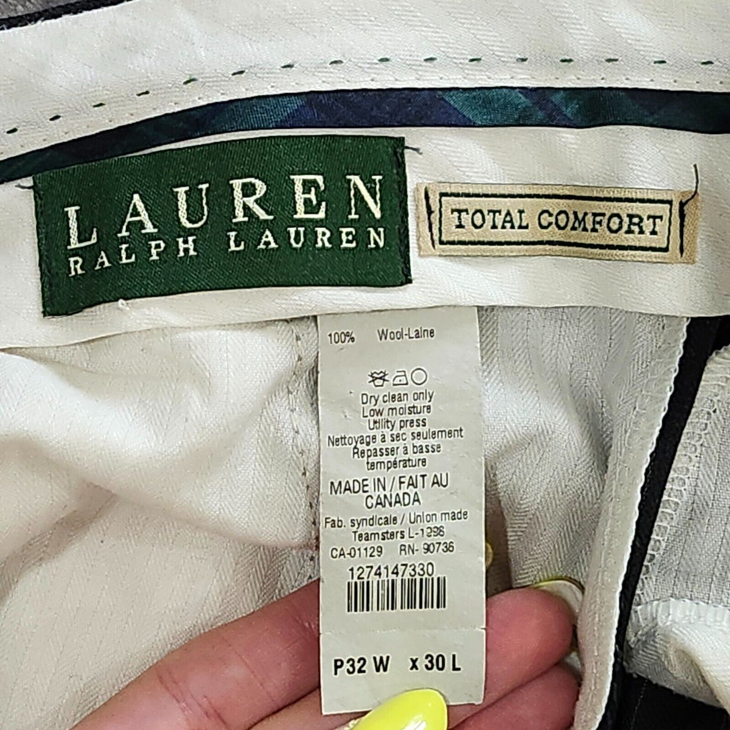 Lauren Ralph Lauren total comfort Mens trousers size 32w x 30L