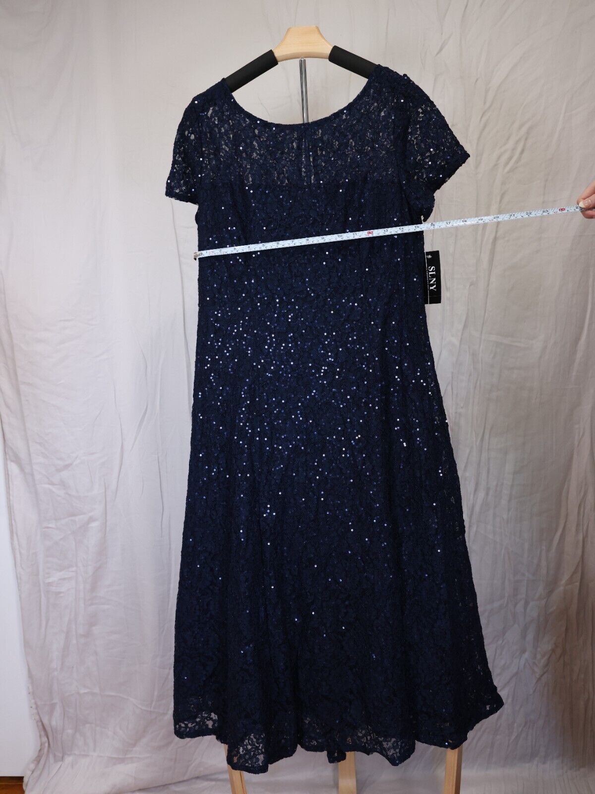 SLNY Dress Navy Sequence Size 12