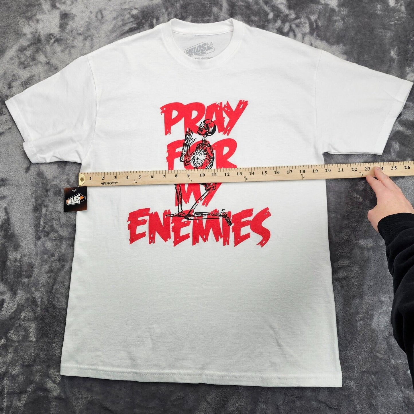 SNELOS (Match U Sneakers) Pray for my Enemies T Shirt Size Medium