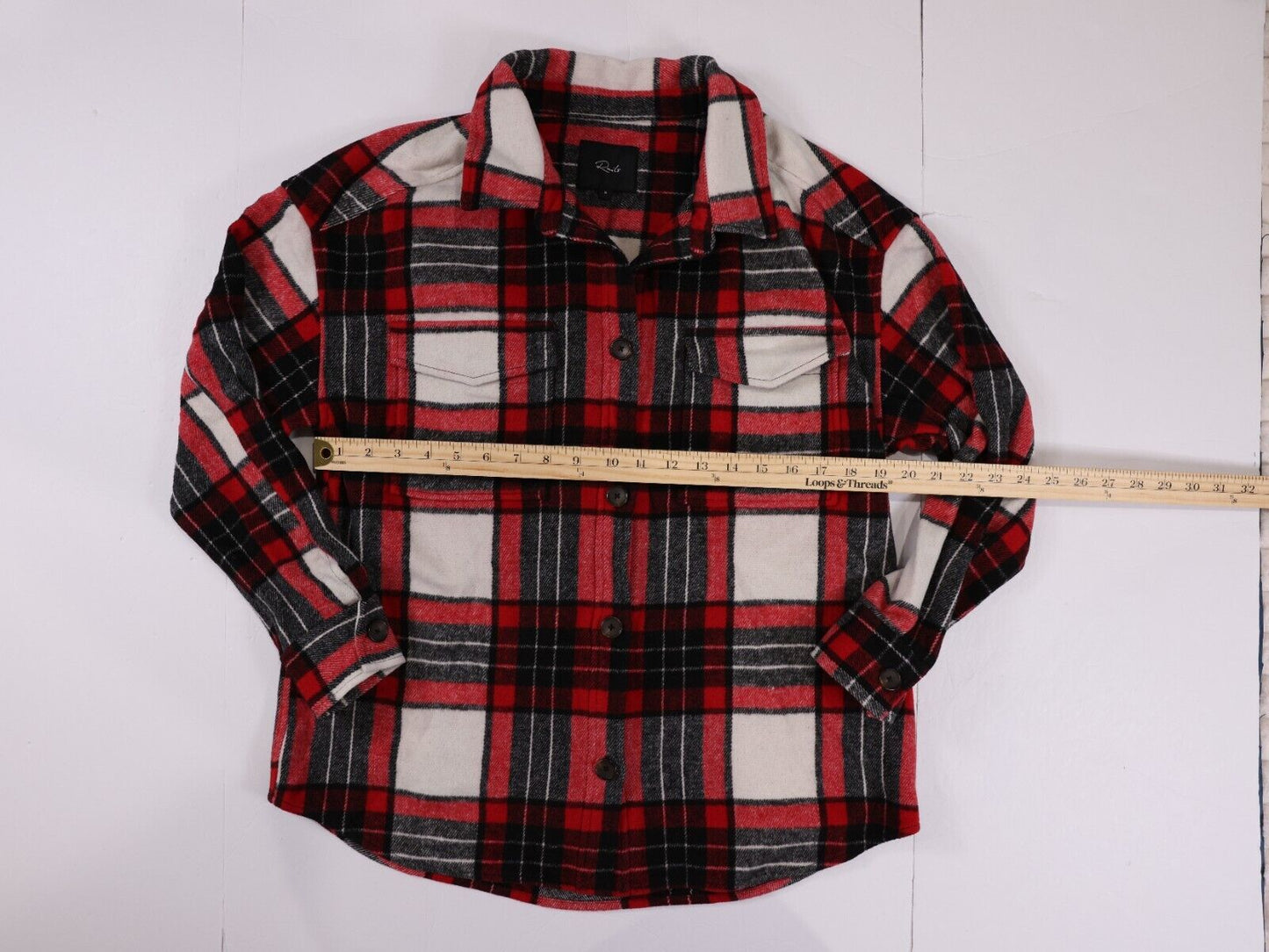 Rails Shirt Womens Small Black Red Flannel Button Up Plaid Hunter Ladies S