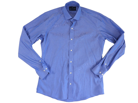 Button Down Slim Fit Dress Shirt Blue 15.5 34