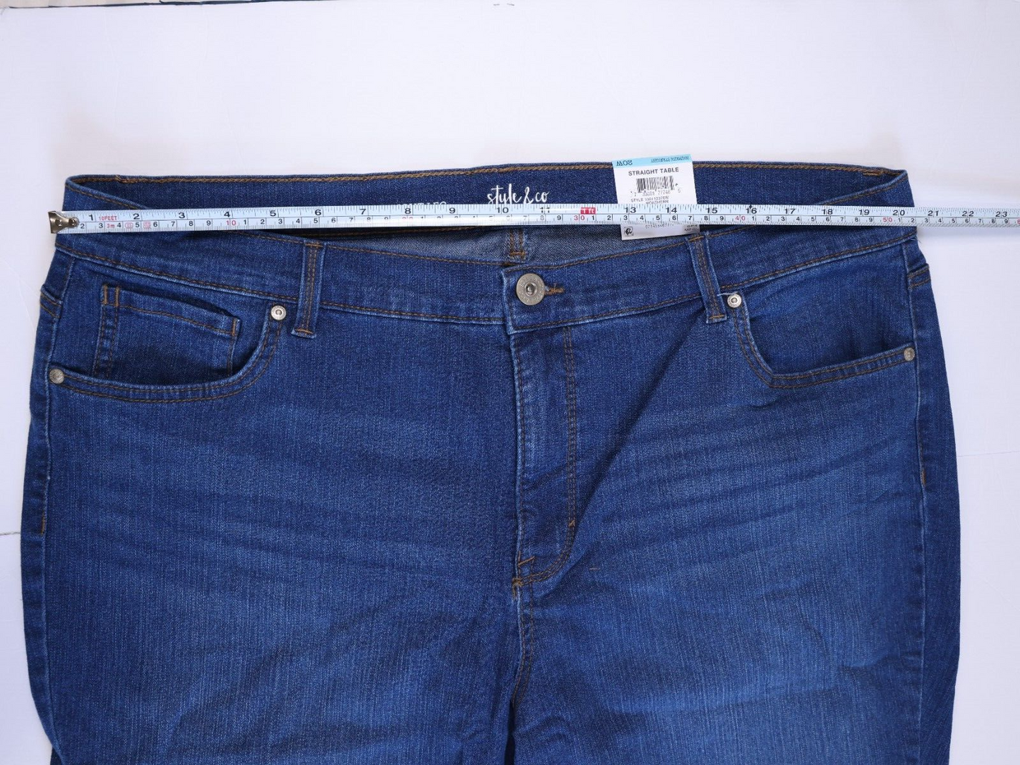 Style & Co Womens Jeans Highrise Straight 20W