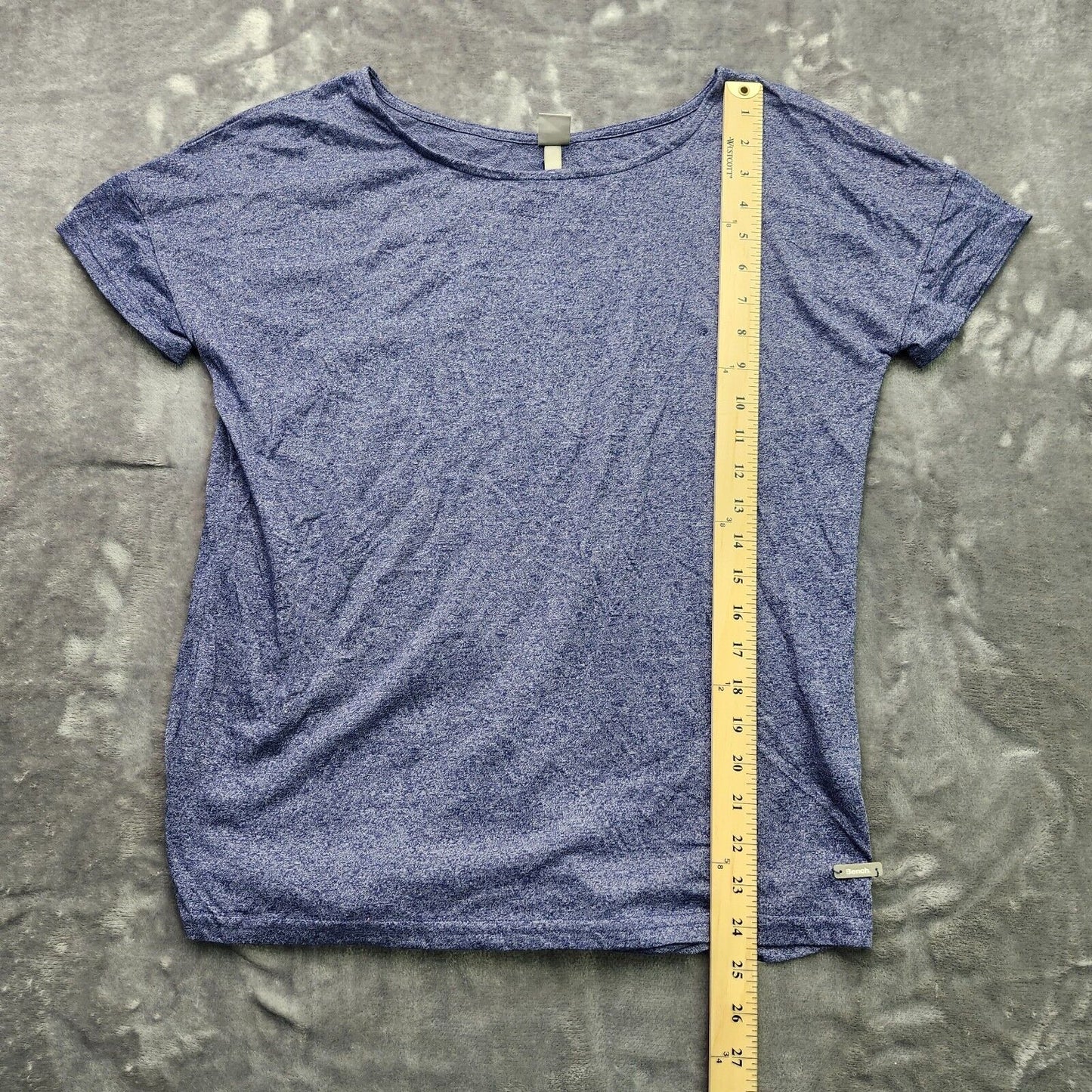 Bench Urban Wear Womens Loose Fit Open back T-Shirt Size Small Blue