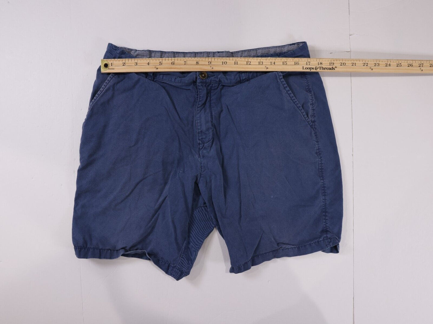 Ike By Ike Behar Shorts Blue Casual Cotton Stretch (Size 36)