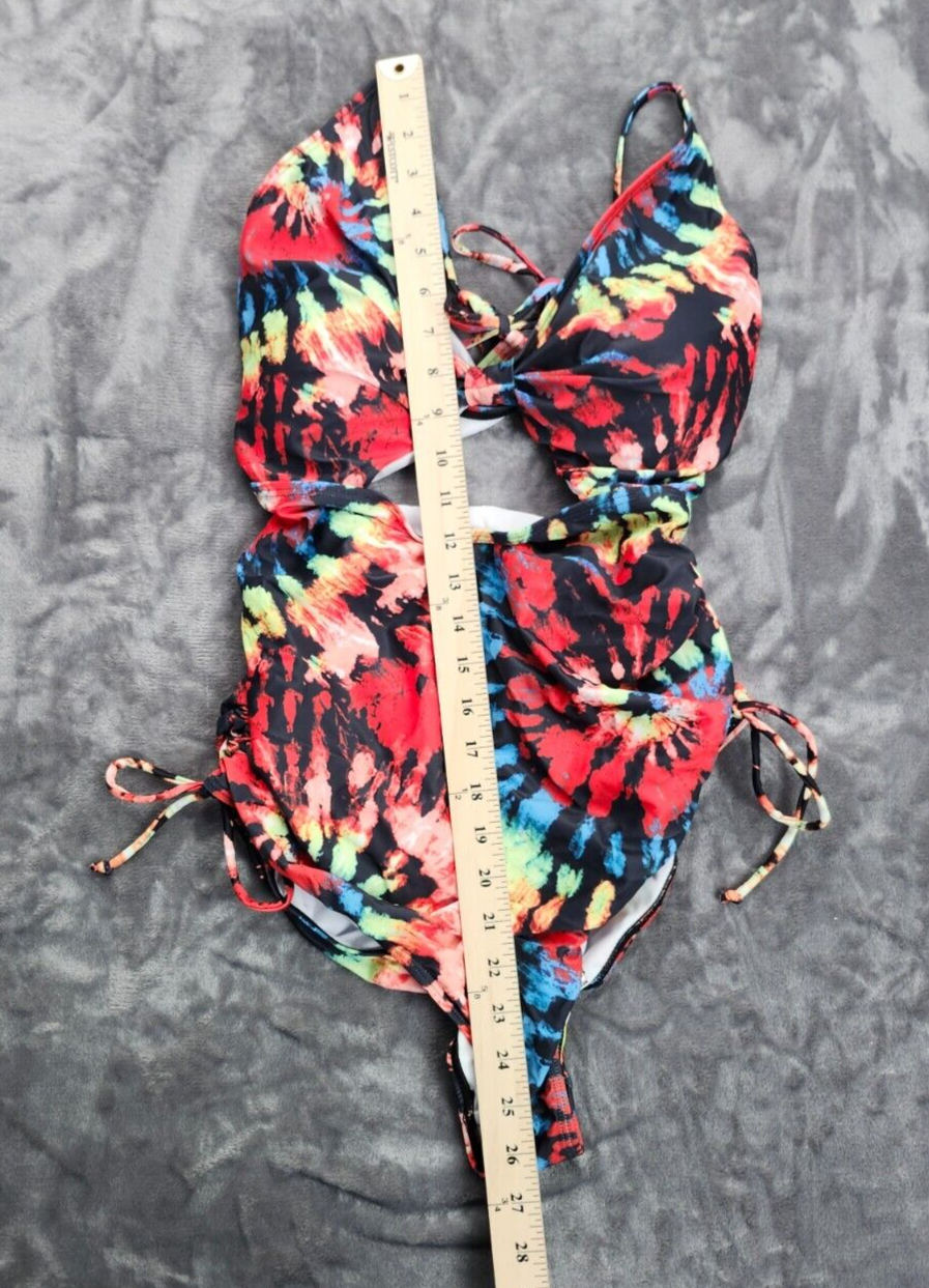 Womens One Piece Swimsuit Plus Size Printed Backless Swimmwear Bathing Suit 2XL