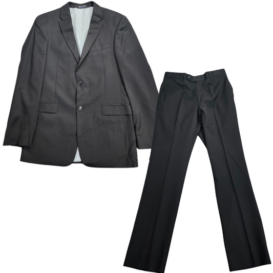 Tommy Hilfiger 100% Wool Suit Set Jacket Size 38 Long, Pants 32 Long