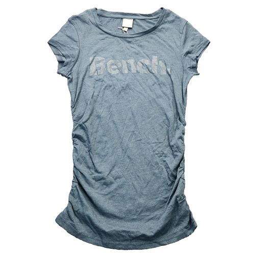 Bench Urban Wear Womens Cap Sleeve T-Shirt Size Small Blue