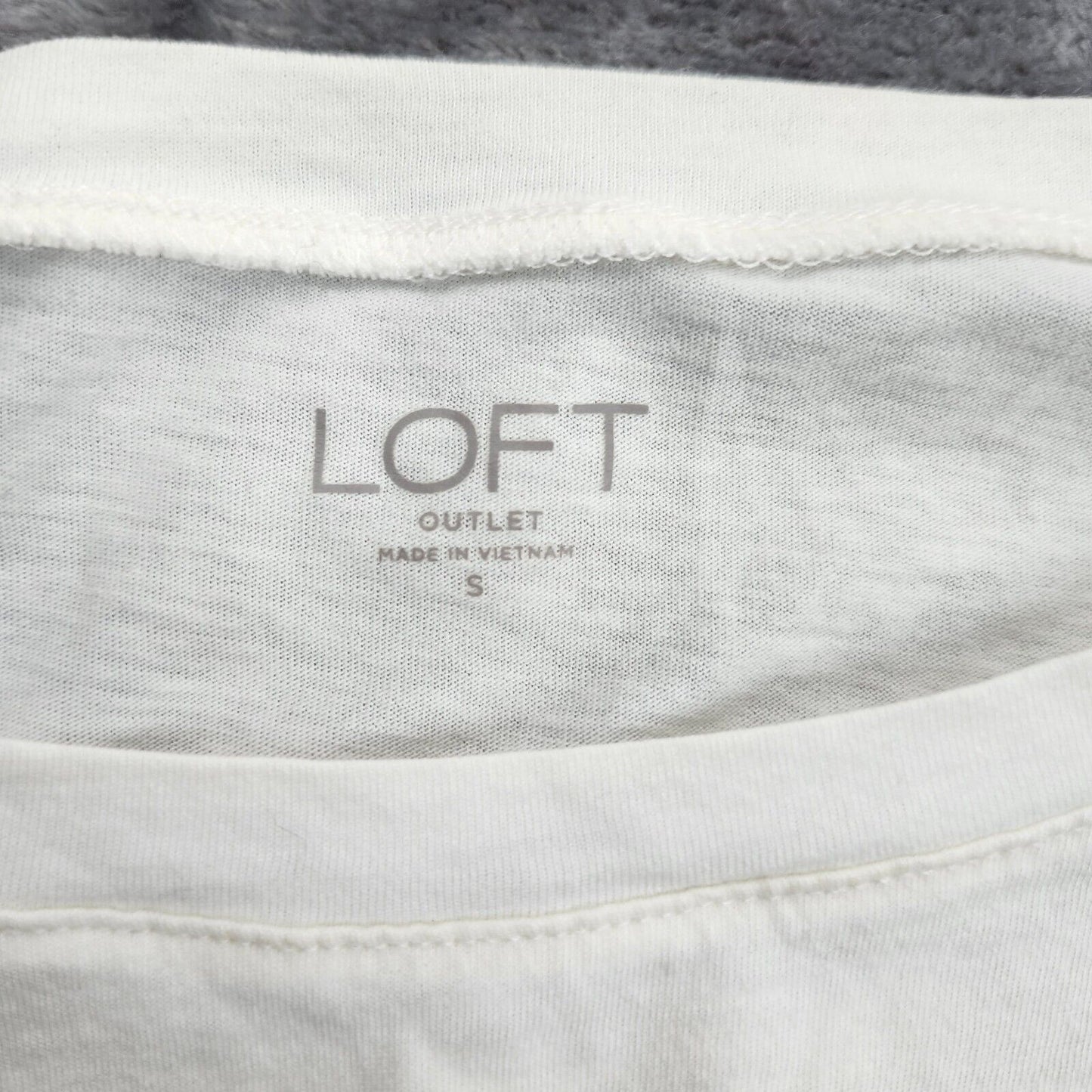 Loft Outlet Womens Long Sleeve White Top Small