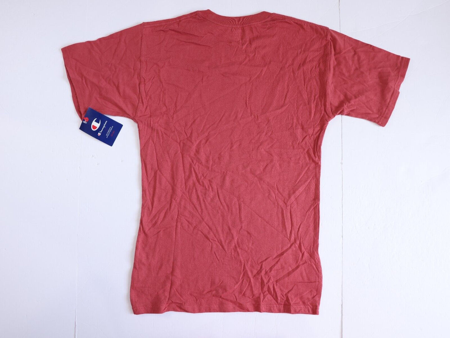 Champion NWT Men’s Size S Classic Redwood Red 100% Cotton Graphic Logo T-Shirt