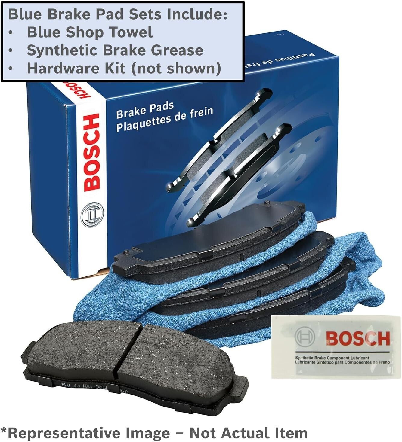 Disc Brake Pad Set-VIN: 3 Bosch BE1047AH