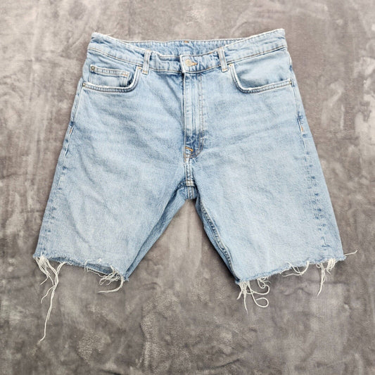 Zara DENIM STANDARDS Cut off long shorts size 32