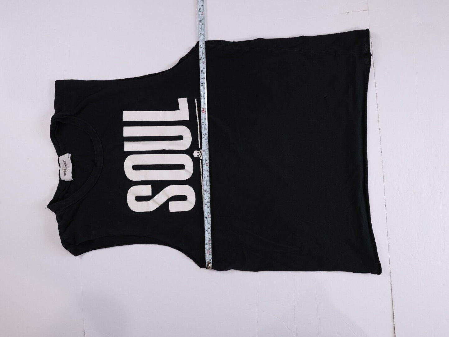 Soulcycle Cropped Tank Top Black Wheel Logo Activewear Small