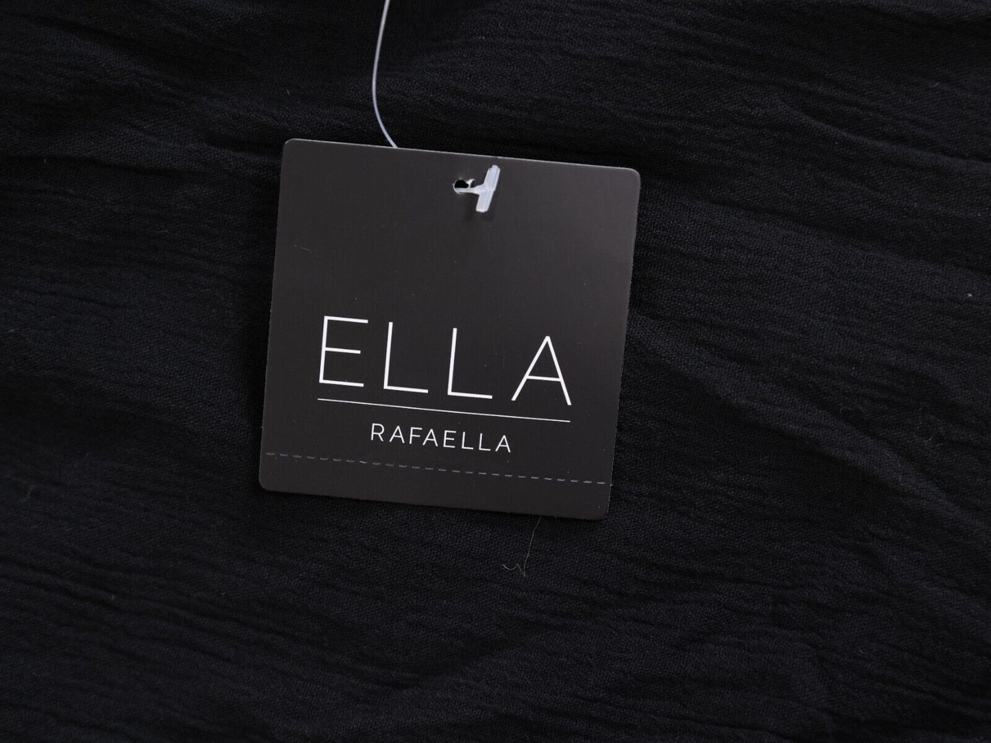 Ella Rafealla Size 3X Embroidered Blouse Black