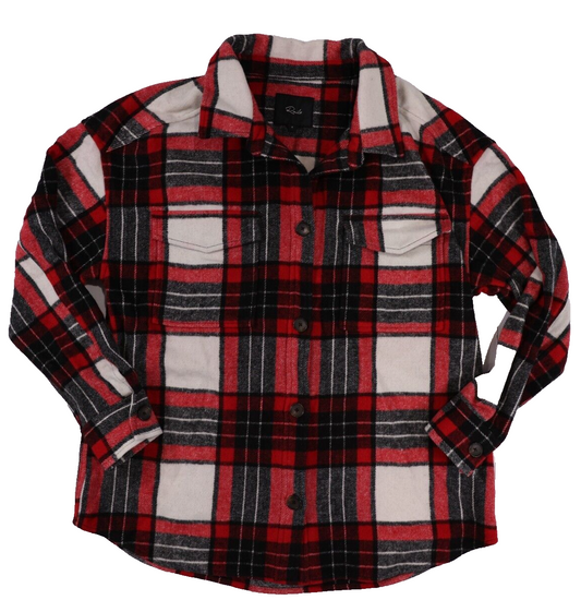 Rails Shirt Womens Small Black Red Flannel Button Up Plaid Hunter Ladies S