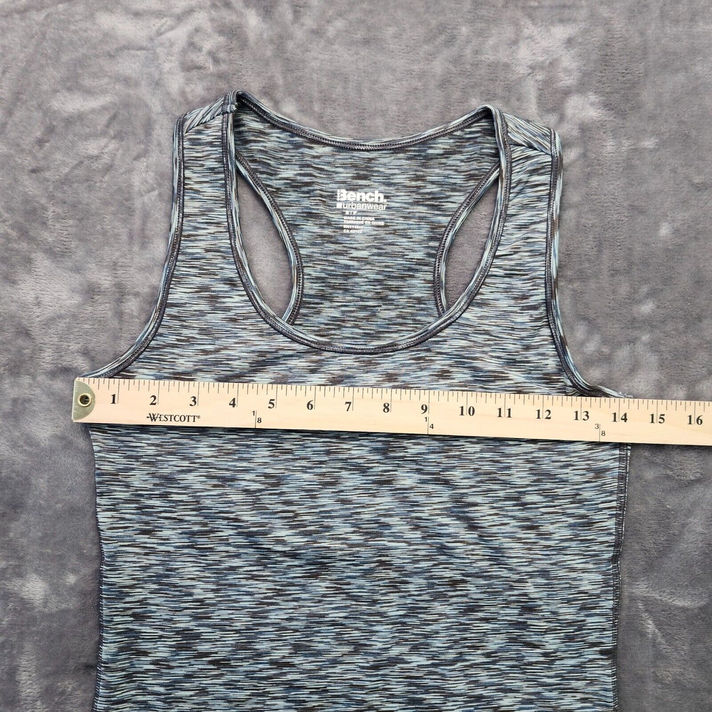 Bench Urban Wear Womens Racerback Tank Top Size Small Blue