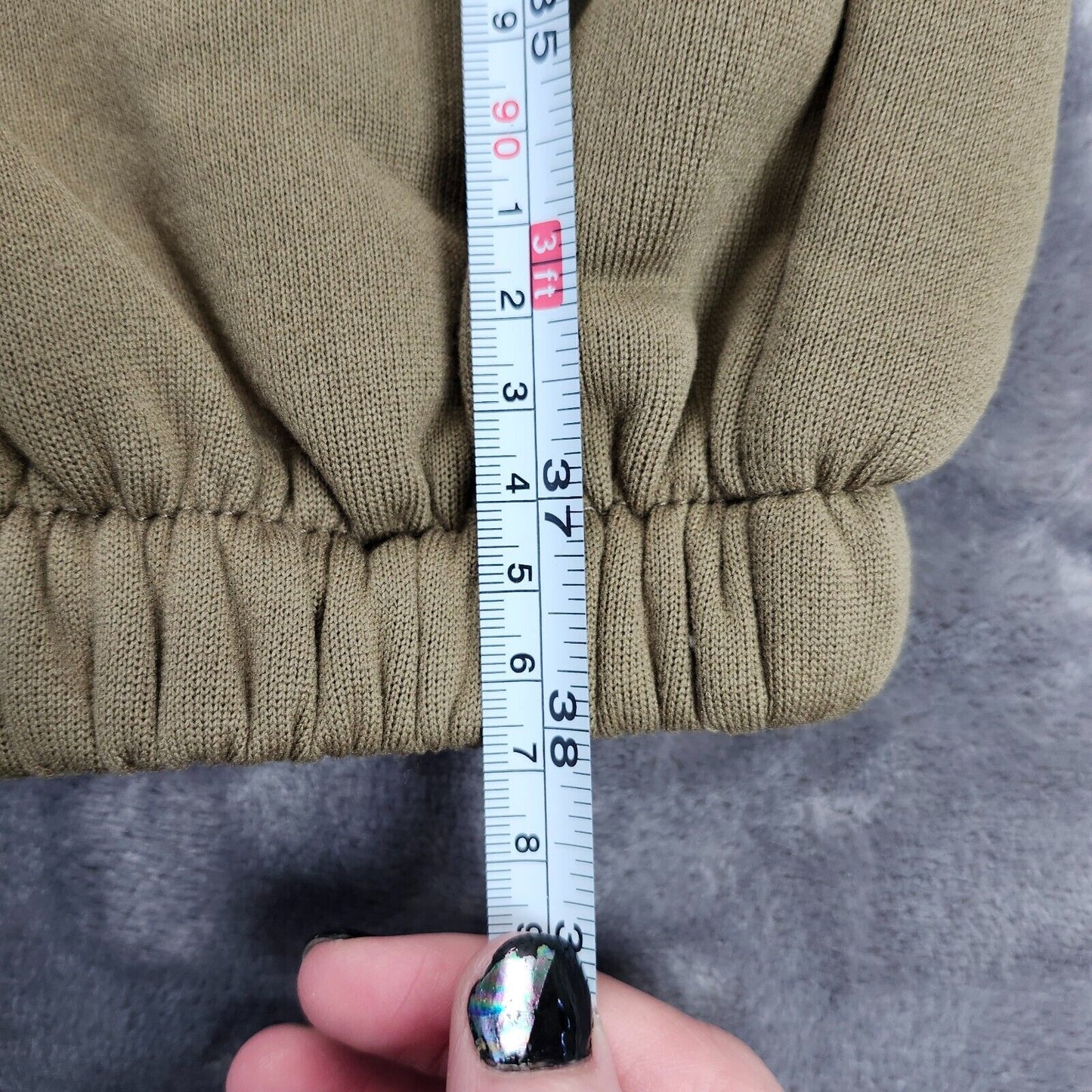 Womens Long Fleece Tracksuit Sweatshirt & Pants Olive Green XL