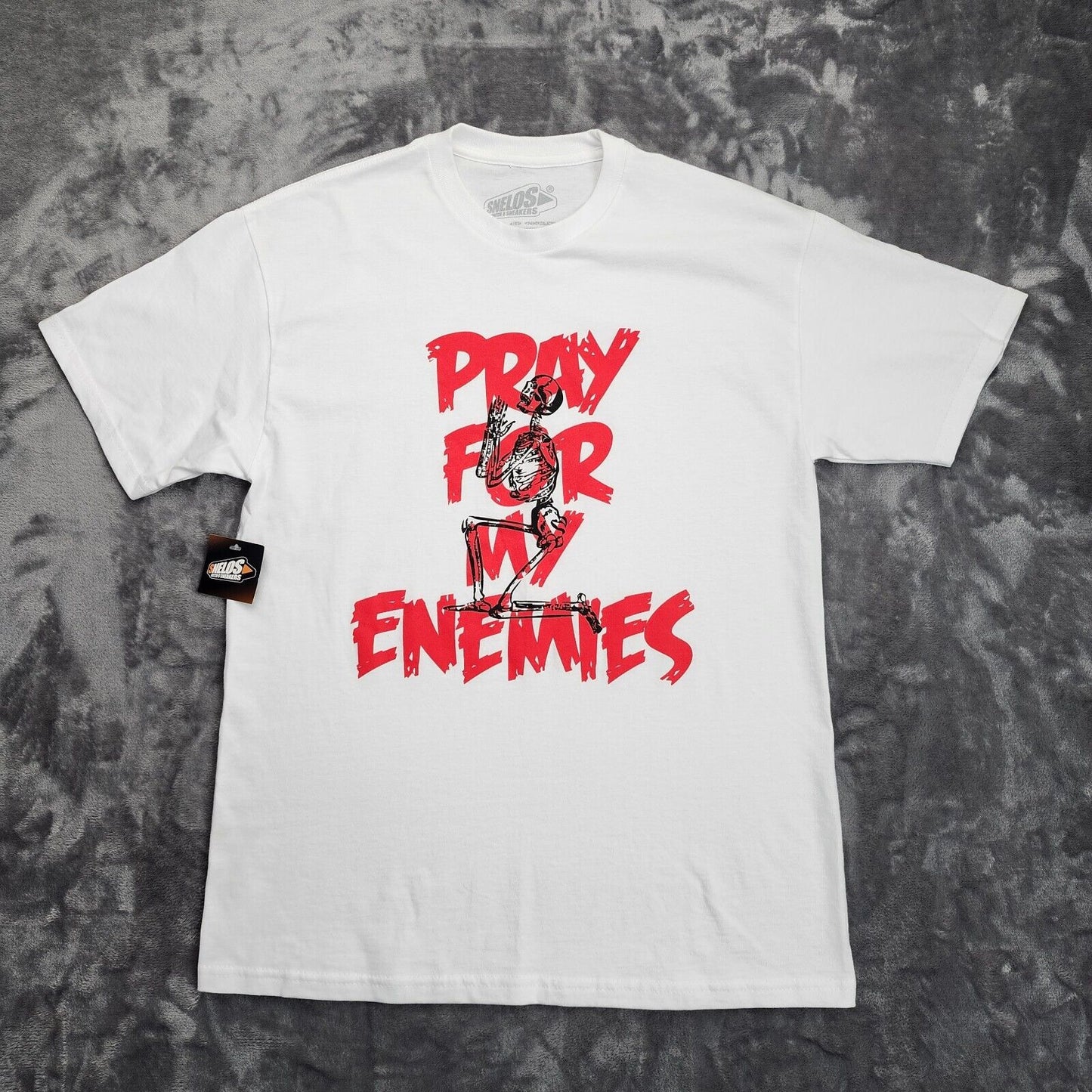 SNELOS (Match U Sneakers) Pray for my Enemies T Shirt Size Medium