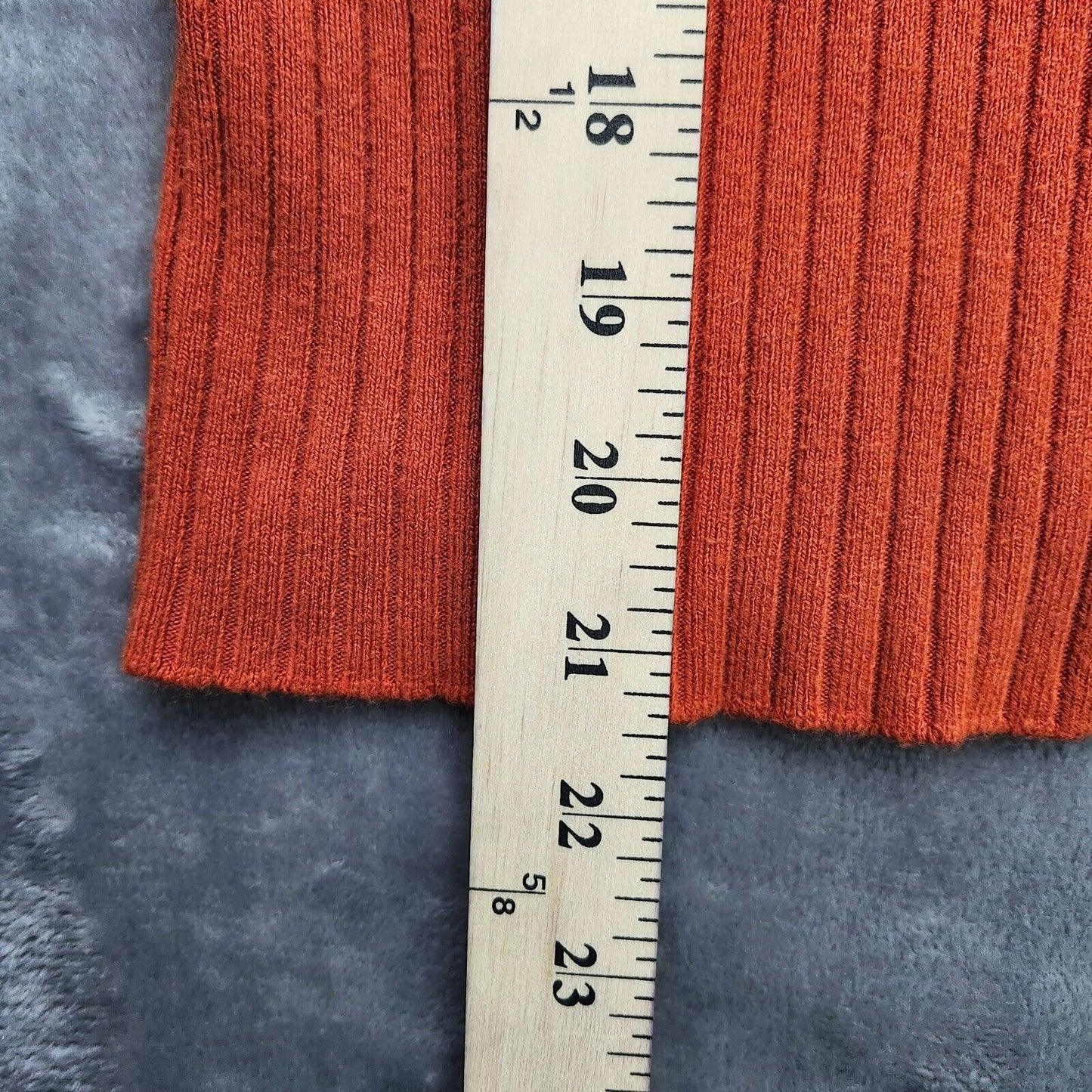 French Connection Mock Turtleneck Extra Small Orange Thin knit