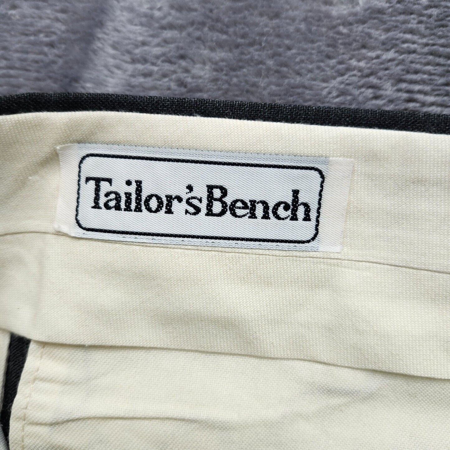 Tailor's Bench Mens Grey Trousers Dress Pants 38W