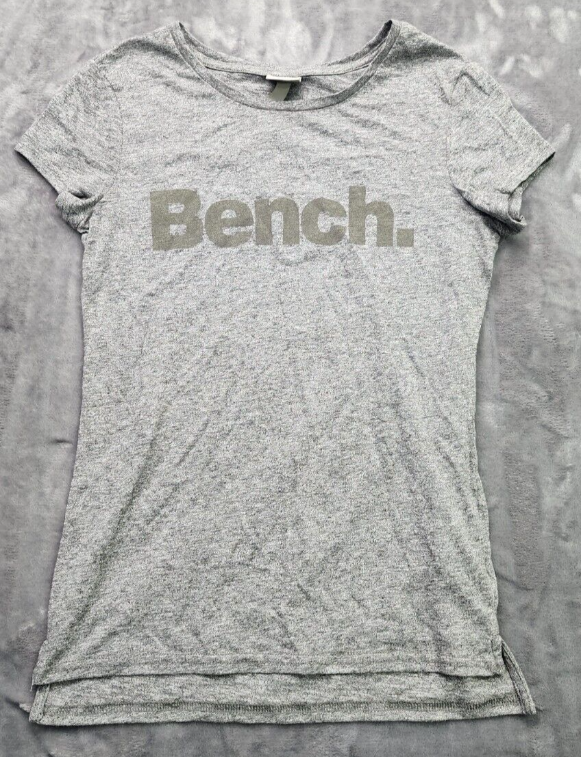 Bench Urban Wear Womens Cap Sleeve T-Shirt Size Small Gray