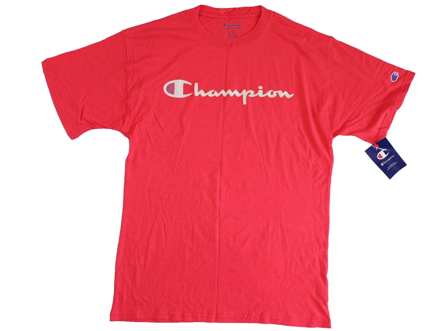 Champion T-Shirt Men's Jersey Tee Classic Fit Script Logo Size Medium