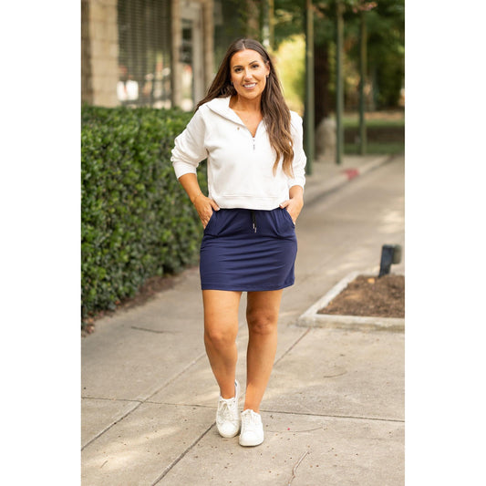 The Naomi NAVY Jogger Skirt