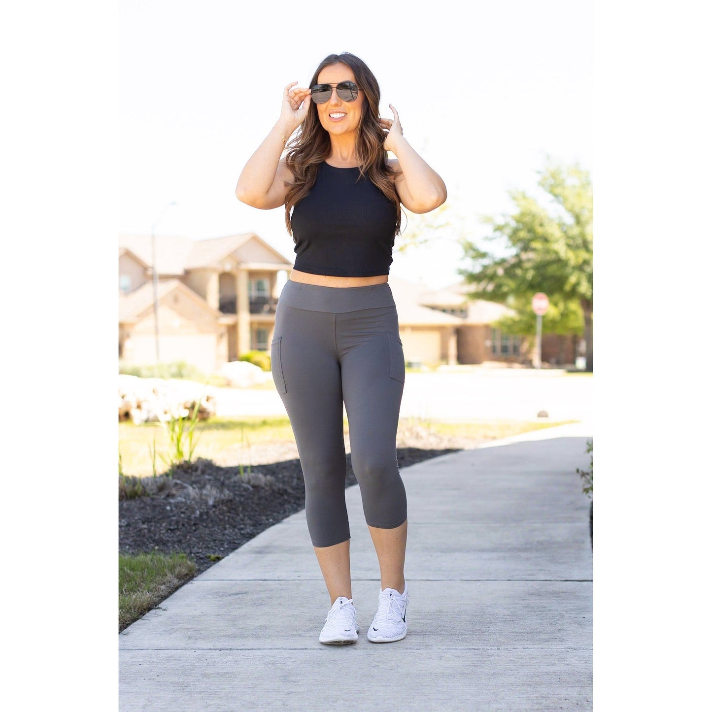 The Dani -  Charcoal CAPRI with POCKETS