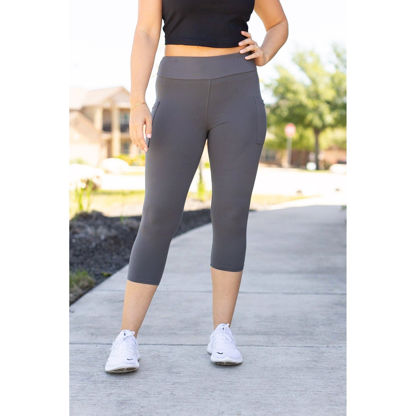 The Dani -  Charcoal CAPRI with POCKETS