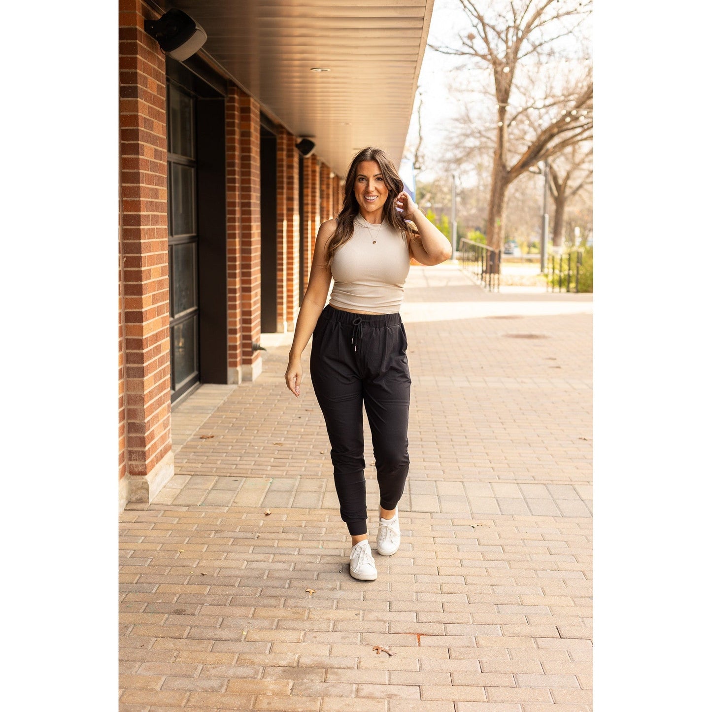 The Reagan - Black Joggers  - Luxe Leggings by Julia Rose®