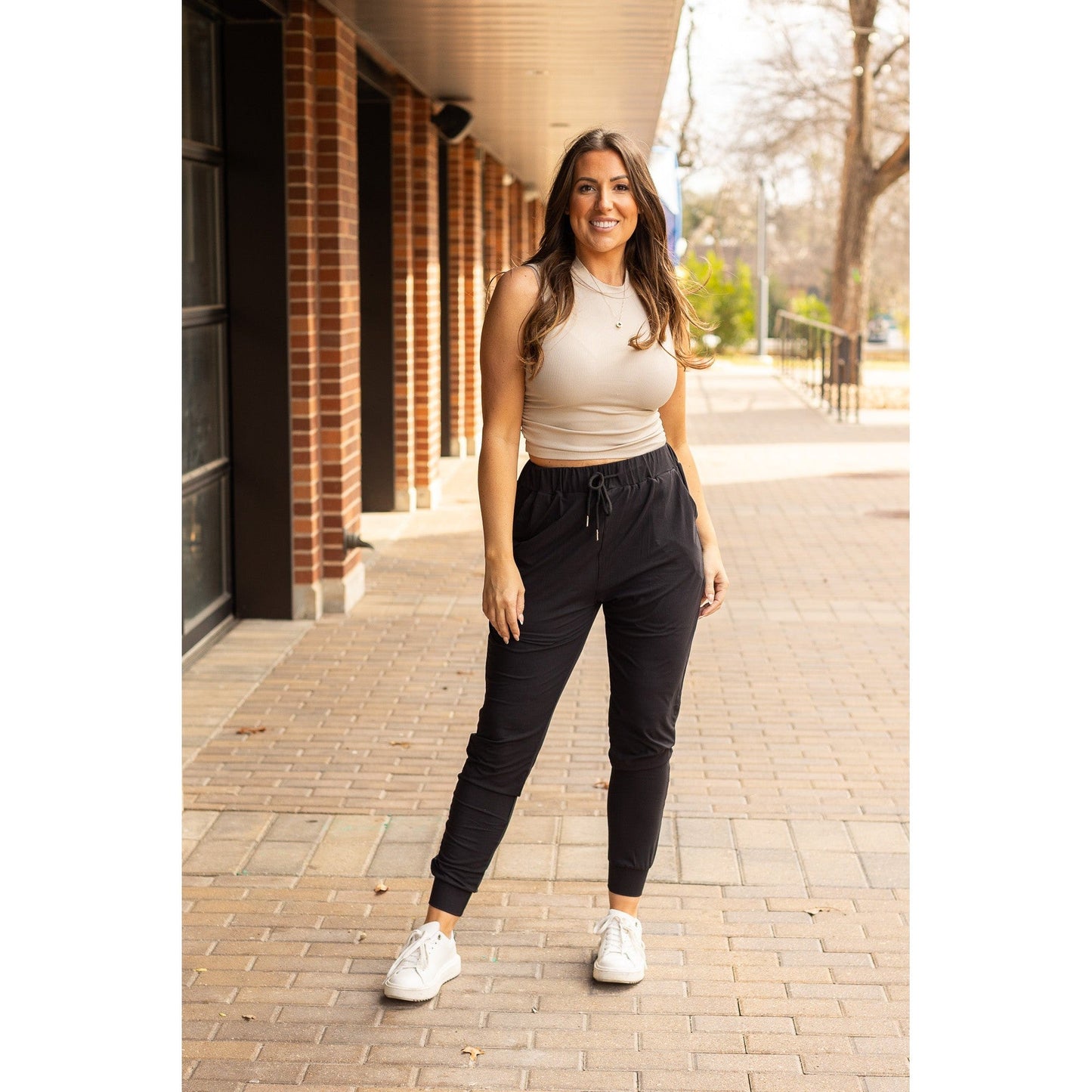 The Reagan - Black Joggers  - Luxe Leggings by Julia Rose®