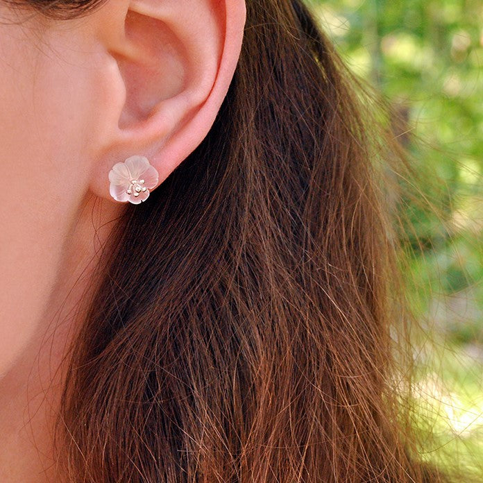 Flower in the Rain Stud Earrings