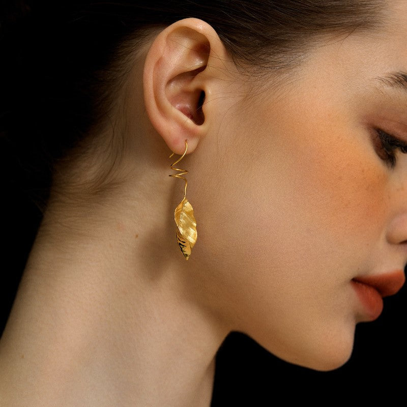 Autumn Leaf Dangle Earrings