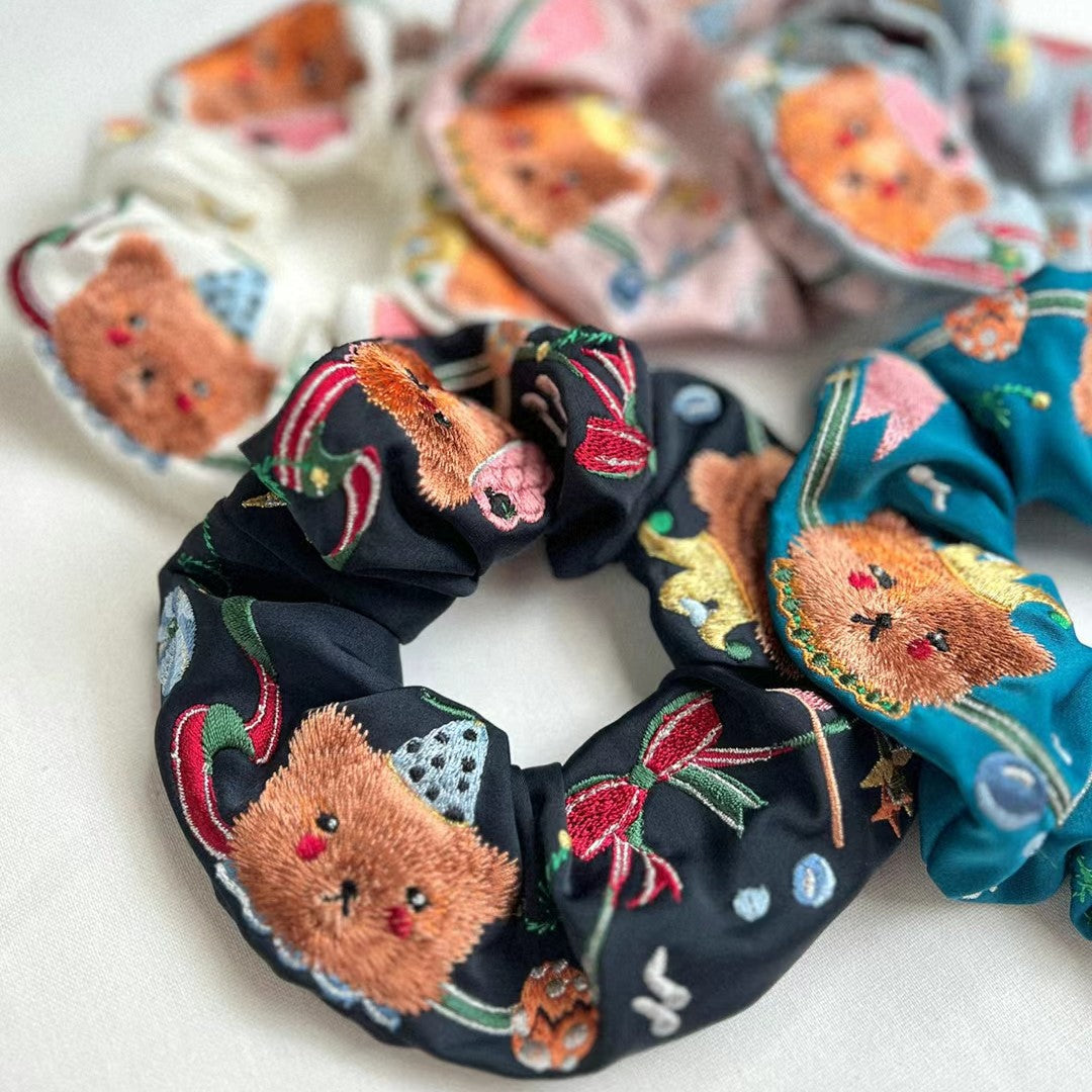 Circus Bear Scrunchies