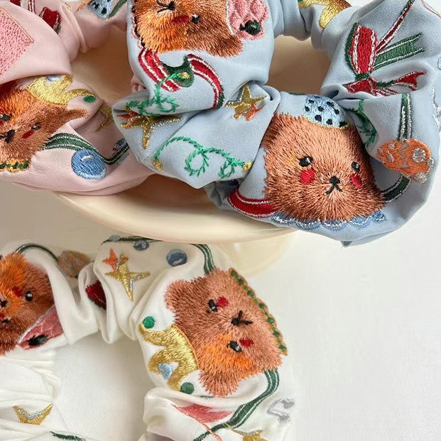 Circus Bear Scrunchies