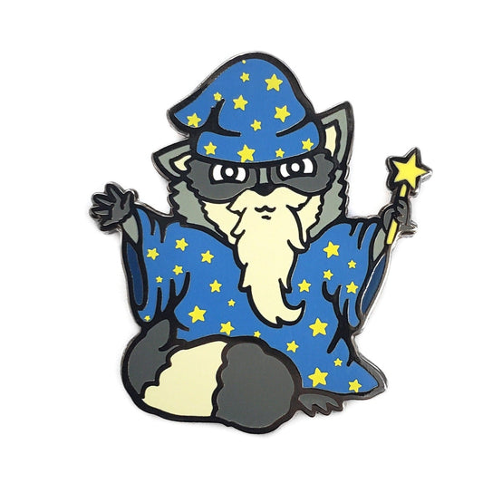 Wizard Raccoon Pin