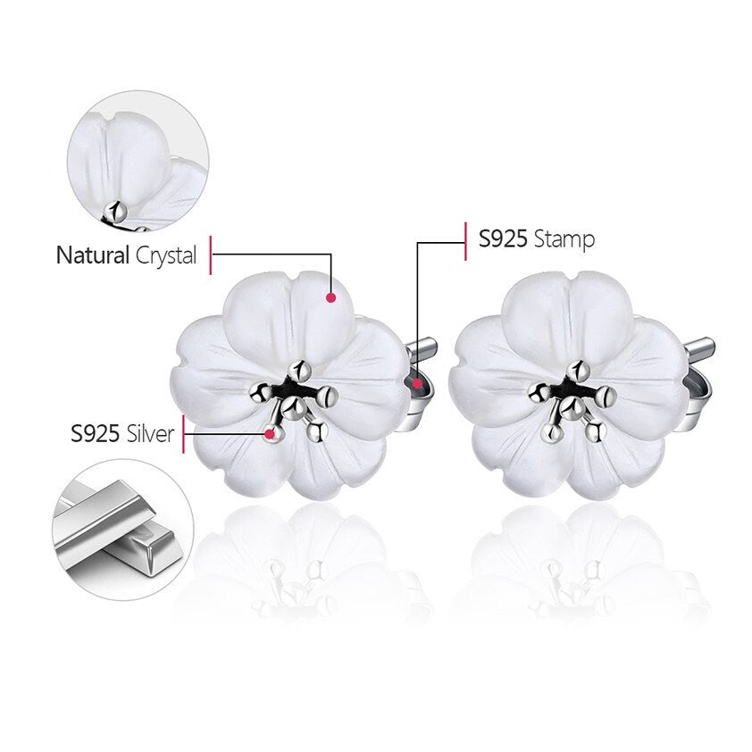 Flower in the Rain Stud Earrings