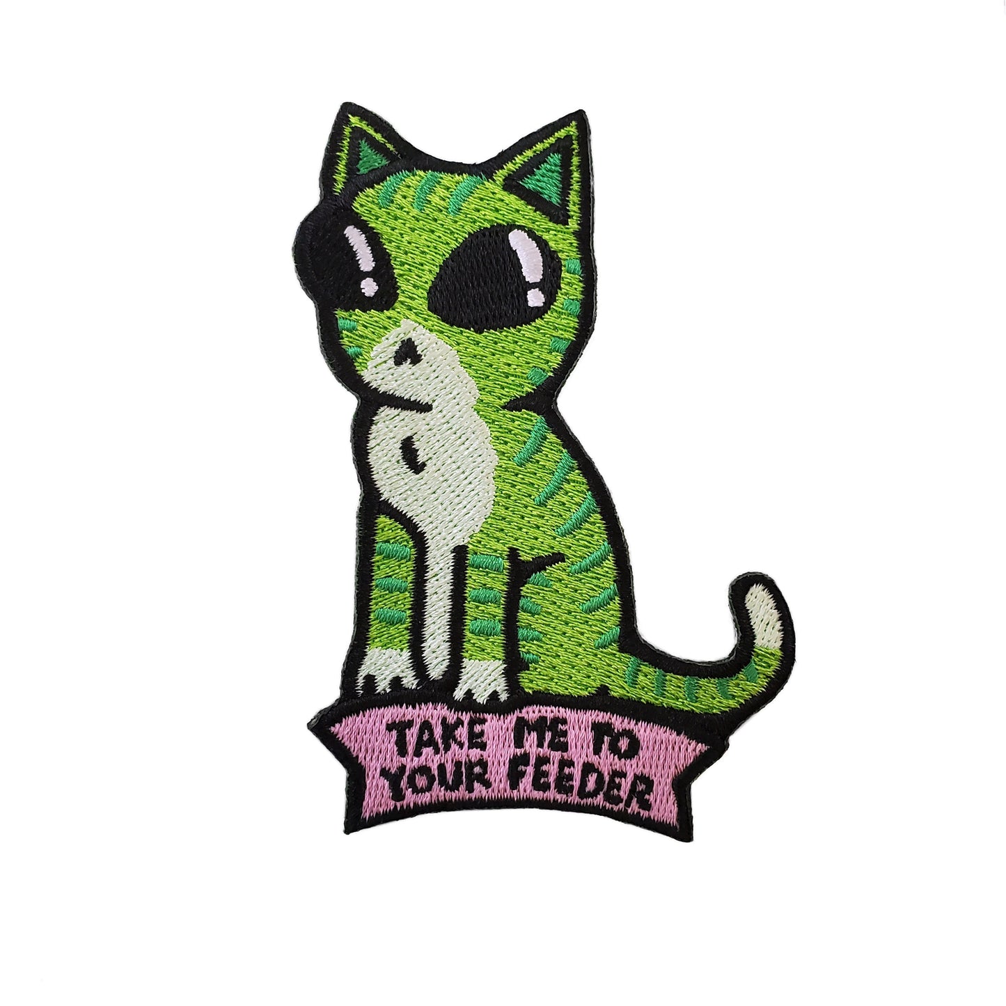 Take Me To Your Feeder Cat Patch