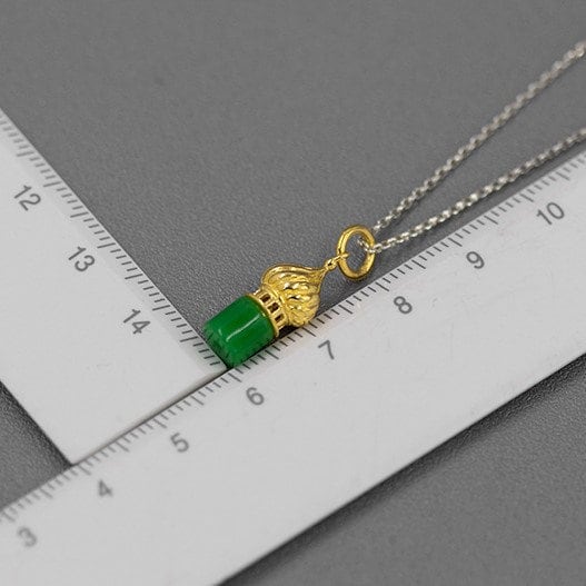 Dome Castle Jade Necklace