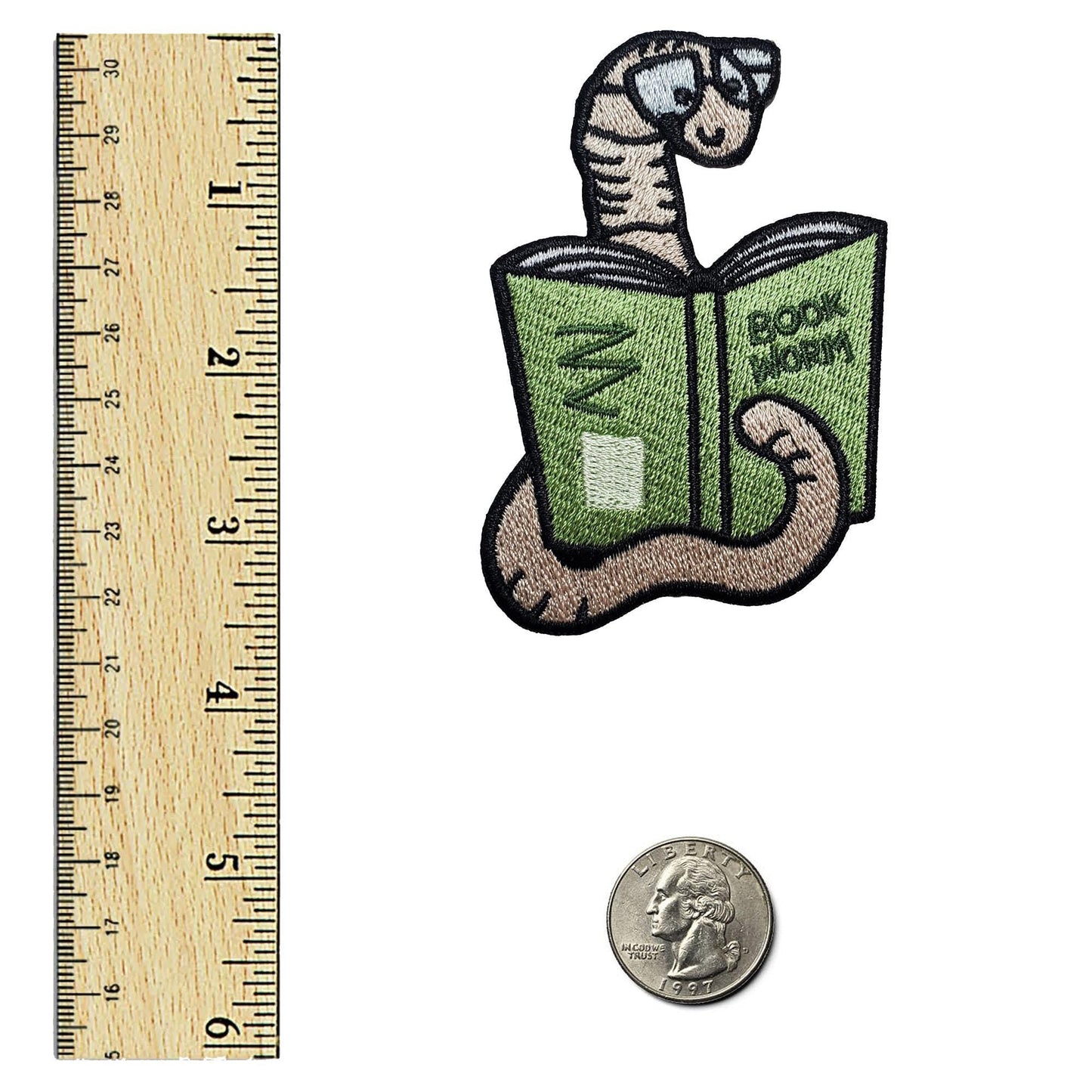 Book Worm Patch